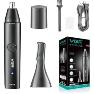 vgr v613 ear nose eyebrow trimmer professional usb rechargeable nose trimmer for men and women nose 260.64